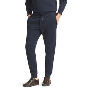 New Ralph Lauren Purple Label Madison Jogger  Fleece Pants Size Large Navy